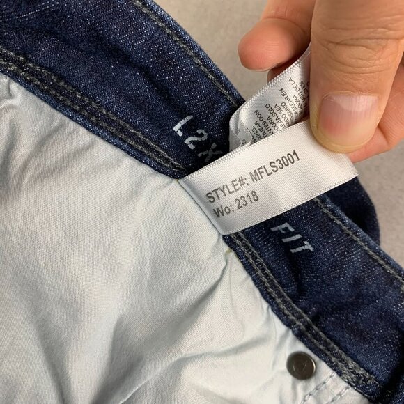 DU/ER Mens Pants 32 Blue Jeans L2X Slim Fit Stretch Performance Denim 32x30.5 - Picture 10 of 14